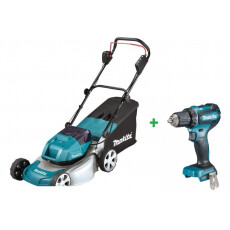 Газонокосилка аккумуляторная MAKITA DLM 380PM + Аккум. дрель-шуруповерт MAKITA DDF 485Z в кор.