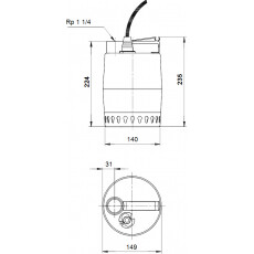 Погружной насос Grundfos Unilift KP 350 M 1