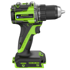 Аккумуляторная дрель-шуруповерт Greenworks DD560 24В (2 АКБ 2Ач + ЗУ)