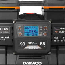 Компрессор аккумуляторный безмасляный 21В/220В DAEWOO DAC 90SLi SET