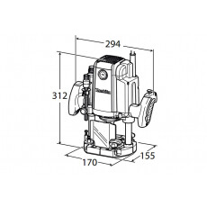 Фрезер ручной Makita RP 1800 F