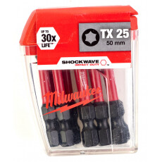 Бита ударная MILWAUKEE SHOCKWAVE TX25 50 мм (10 шт.)