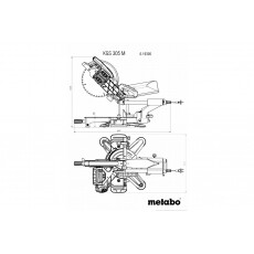 Торцовочная пила Metabo KS 305 M