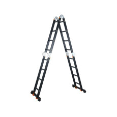 Лестница алюм. многофункц. 4х4 ступ.(229см/465см) 13,8кг BLACK LINE STARTUL (ST9930-04)