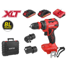 Аккум. дрель-шуруповерт WORTEX BD 2025 LiSET в чем. ALL1 XLT (2 АКБ 2Ач + ЗУ + 2 насадки)