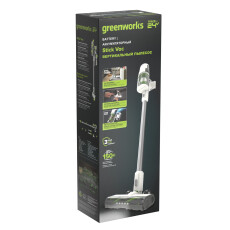 Пылесос вертикальный аккумуляторный Greenworks SV24360 (АКБ 2Ач + ЗУ)