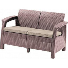 Скамья двухместная Corfu II Love Seat, капучино
