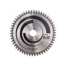 Диск пильный 210х30мм 54зуб. универсальный BOSCH MULTIMATERIAL (твердоспл. зуб)