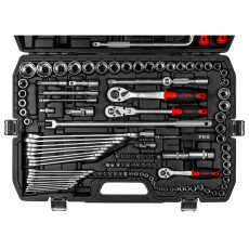 Набор инструментов 1/4", 3/8", 1/2" 6 граней 142 предмета PRO STARTUL Stuttgart (PRO-142S)