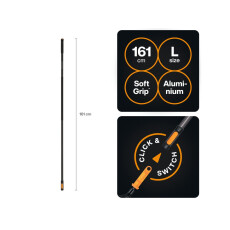 Черенок алюминиевый FISKARS OneClick L 161см