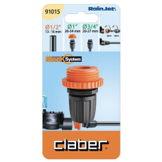 Коннектор с наружной резьбой 1"-3/4" Claber для шланга 1/2"