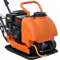 Виброплита Skiper C90PRO-3 (168F, бак, колёса, мат)