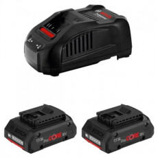 Аккумулятор Bosch ProCORE18V 4.0Ah x2 + GAL 1880 CV