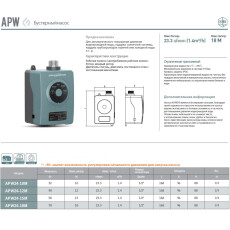 Насос повышения давления GRANDFAR APW24-18M