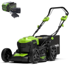 Аккумуляторная самоходная газонокосилка Greenworks GD40LM46SPK5 40V (АКБ 5 А/ч + ЗУ)