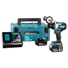 Аккумуляторная дрель-шуруповерт MAKITA LXT DDF 486 RTJ в чемодане
