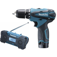 Аккум. шуруповерт MAKITA DF 330 DWE в чем. + АКЦИЯ(Радиоприемник аккум.)