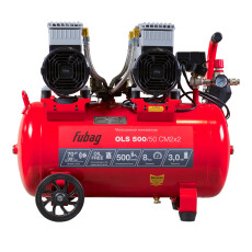 Компрессор безмасляный коаксиальный малошумный FUBAG OLS 500/50 CM2х2
