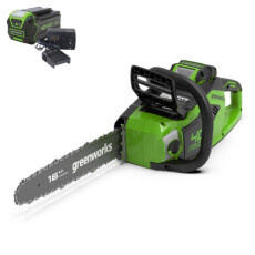 Пила цепная аккумуляторная Greenworks GD40CS18K5 40В (АКБ 5А/ч + ЗУ)