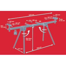 Подставка для торцовочной пилы Einhell MSS 1608