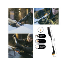 Щетка для снега 76см со скребком Plus FISKARS (1078494)