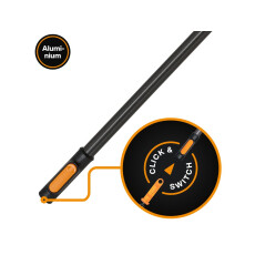 Черенок алюминиевый FISKARS OneClick L 161см