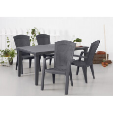 Стул пластиковый Keter Миннесота (minnesota), графит