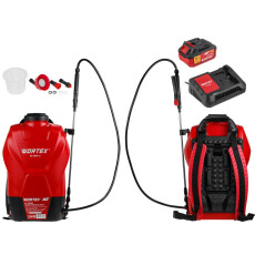 Аккум. опрыскиватель WORTEX KS 1640 Li ALL1 XLT SET (АКБ 4Ач + ЗУ)