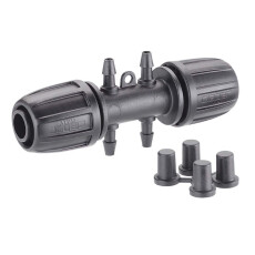 Муфта Claber 1/2" с выходами 1/4"