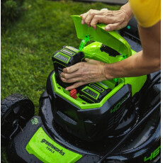Аккумуляторная самоходная газонокосилка Greenworks GD40LM46SPK5 40V (АКБ 5 А/ч + ЗУ)