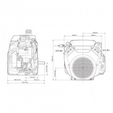 Двигатель Honda GX690RH-BXF5-OH