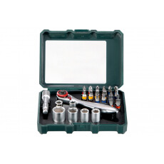 Набор сверел по дереву, металлу, камню, 86 шт, Metabo