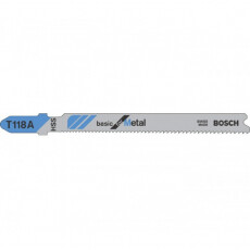 Пилка по металлу для лобзика  Bosch Basic for Metal T 118 A 92 мм 3 шт.