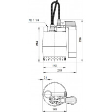 Погружной насос Grundfos Unilift KP 250 AV 1