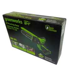 Мини-пила цепная аккумуляторная Greenworks GD24CS15 24В (без АКБ и ЗУ)