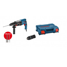 Перфоратор BOSCH GBH 2-28 F + зубило + 3 бура в L-case