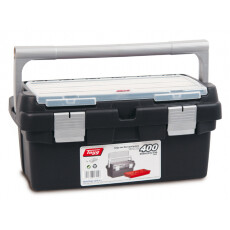 Ящик для инструмента пластмассовый 40x22,5x19 см с лотком TAYG 400