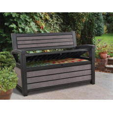 Скамья-сундук пластиковая уличная Keter HUDSON BRUSHED BENCH