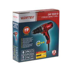 Дрель-шуруповерт ударная WORTEX DR 1323 D