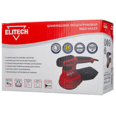 Эксцентриковая шлифмашина Elitech МШЭ 0412Э