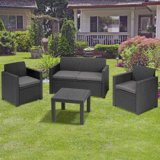 Комплект мебели KETER Alabama set, графит