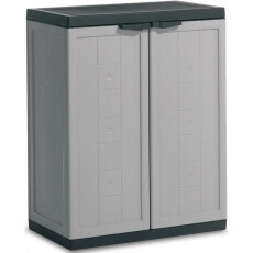 Шкаф пластиковый JOLLY R16 GLR/BK KETER