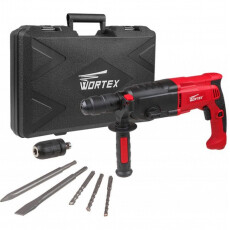 Перфоратор WORTEX RH 2829 X в чем. + (2 зубила, 3 сверла)