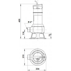 Погружной насос Grundfos Unilift AP 50B.50.08.1.V