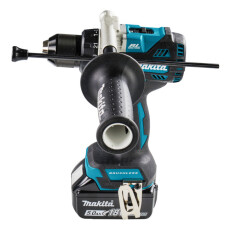 Аккумуляторная ударная дрель-шуруповерт MAKITA LXT DHP 486 RTJ в кейсе (2 АКБ 5Ач + ЗУ)