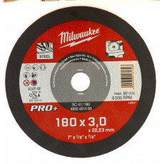 Диск отрезной по металлу 180 мм/3мм MILWAUKEE SC 41/180
