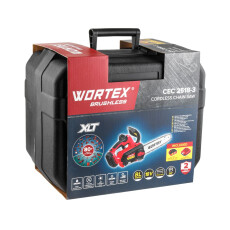 Аккумуляторная цепная пила WORTEX CEC 2518-3 в чем. ALL1 XLT SET