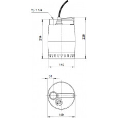 Погружной насос Grundfos Unilift KP 150 M 1