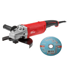 Двуручная углошлифмашина WORTEX AG 2326 + 3 отрезных круга LUGAABRASIV