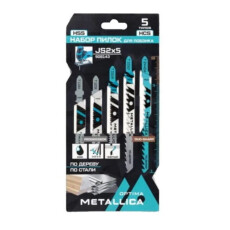 Набор пилок д/лобзика METALLICA Optima №2 по дер/мет: T244DA/T101D/T101AI/T118A/T123X, 5шт.